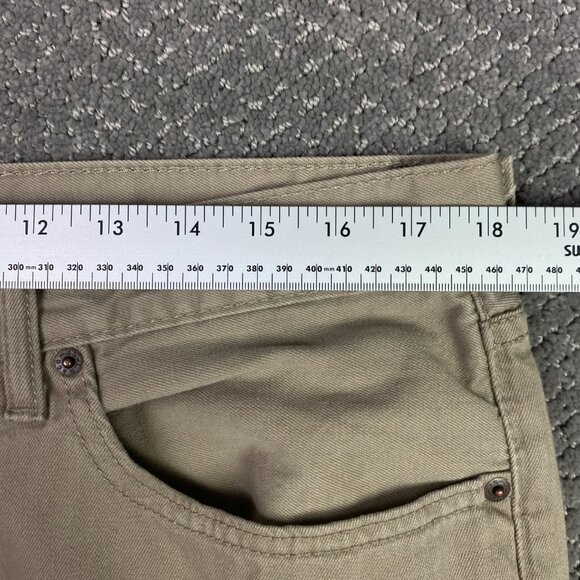 Levi's 505 Jeans Pants Men's 36 x 34 Tan Brown Regular Fit Straight Leg 0718 - Picture 9 of 13